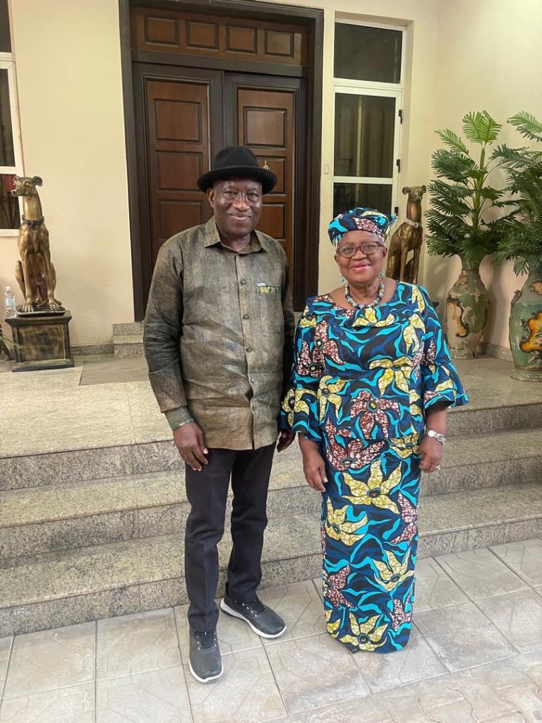 Okonjo-Iweala with goodluck jonathan